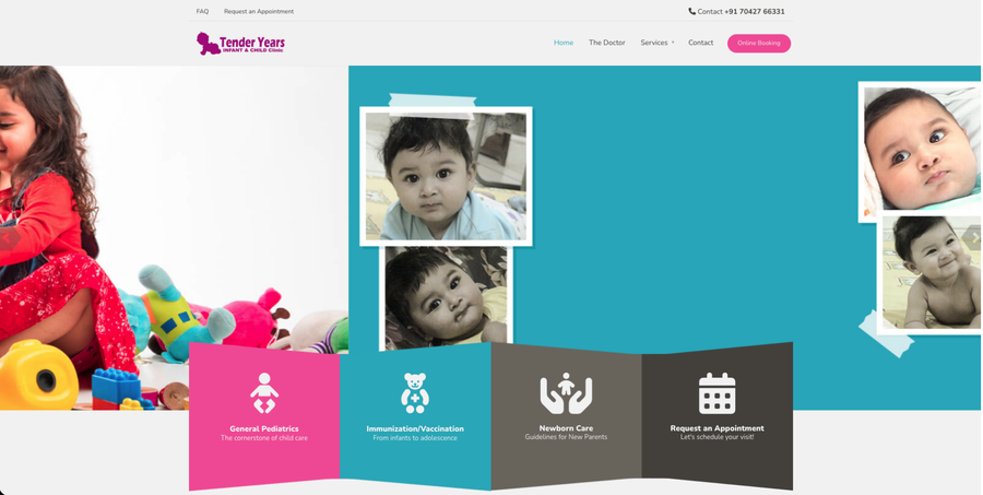 TENDERYEARSCLINIC.ORG website maintenance case study